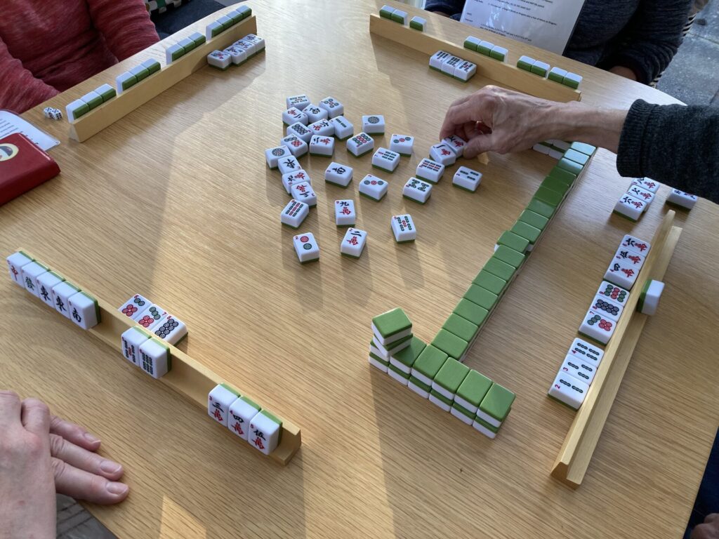 What the Mahjong setup looks like.